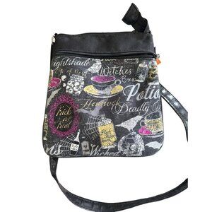 Top Notch By Design Crossbody Purse Trick or Treat Witch Print